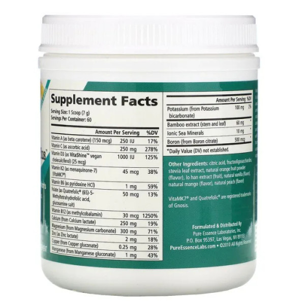 Супер кальцій + (апельсиново-ванільний), Calcium Plus, Pure Essence, 420 г.