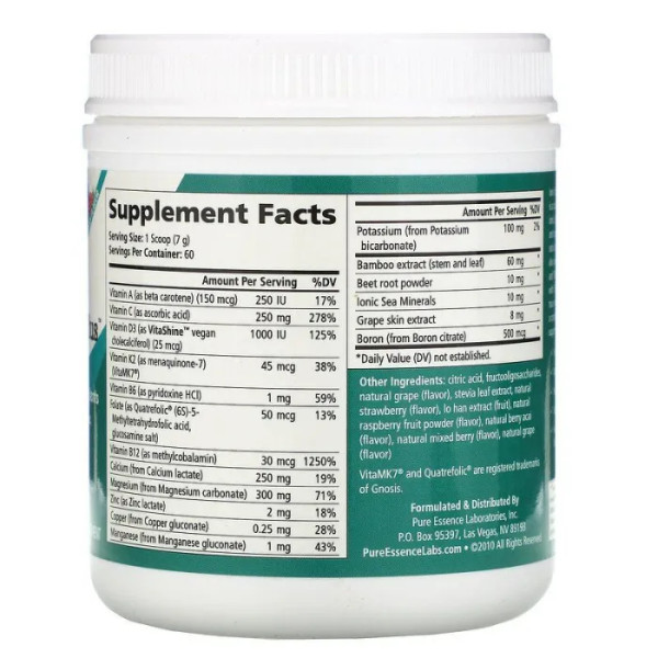 Супер кальцій + (ягоди), Super DK Calcium Plus, Pure Essence, 420 г.