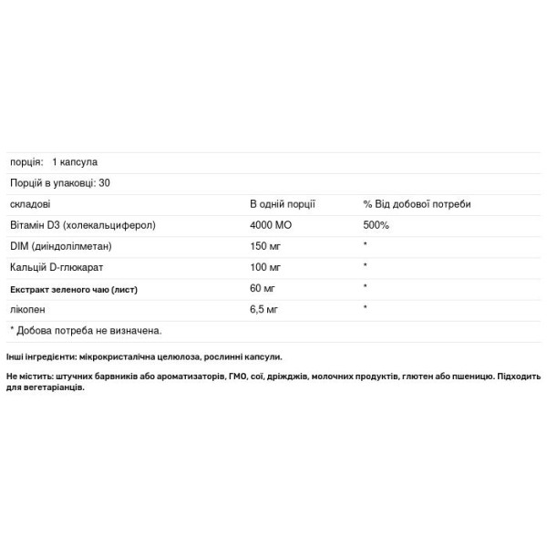 DIM, Dim-D, Pure Essence, для здоров'я грудей, простати та судин, 30 вегетаріанських капсул
