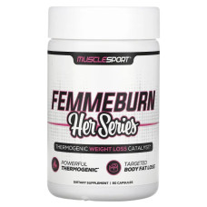 Жироспалювач для жінок, Femmeburn Her Series MuscleSport, 90 капсул