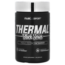 Жироспалювач термогенний, Black Series Thermal MuscleSport, 30 капсул