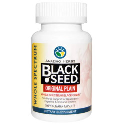 Чорний кмин, Black Seed Amazing Herbs, 100 капсул