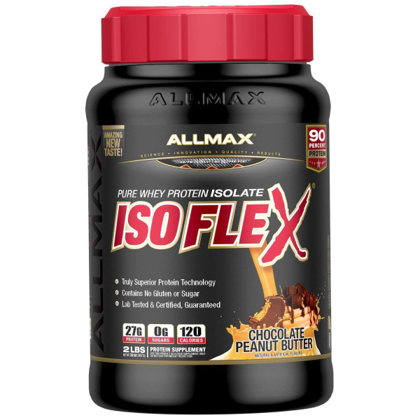Ізолят сироваткового протеїну, шоколадне арахісове масло, Protein Isolate, ALLMAX Nutrition, 907 гр.