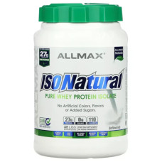 Ізолят сироваткового протеїну без смаку, ISONatural Pure Whey Protein Isolate ALLMAX, 907 г