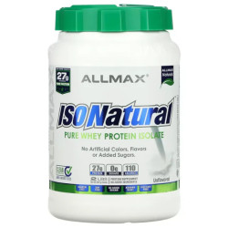 Ізолят сироваткового протеїну без смаку, ISONatural Pure Whey Protein Isolate ALLMAX, 907 г