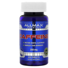 Кофеїн 200 мг, Allmax Caffeine, 100 таблеток