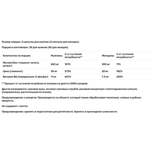 Магний, Цинк, Витамин В-6, ZMX2 Advanced, ALLMAX Nutritione, 90 капсул