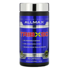 Трибулус болгарський 750 мг, ALLMAX Nutrition TribX90 Ultra-Concentrated Bulgarian Tribulus, 90 капсул