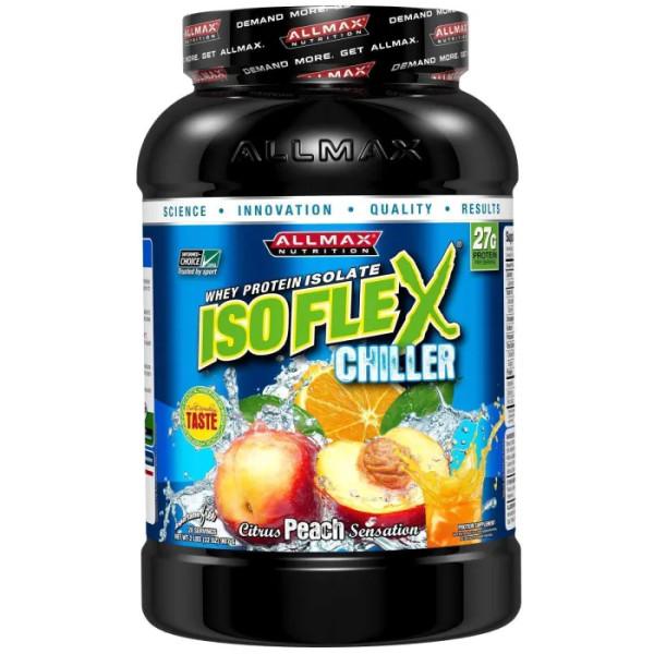 Ізолят Сироваткового протеїну, Цитрус і Персик, Protein Isolate, ALLMAX Nutrition, 907 гр.