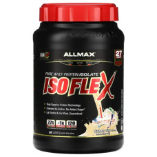 Сывороточный протеин изолят, ALLMAX Isoflex 100% Pure Whey Protein Isolate, вкус праздничный торт 907 г