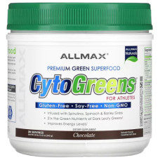 Суперфуд для спортсменів, ALLMAX CytoGreens For Athletes, смак шоколад 345 г