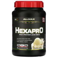 Протеиновый коктейль высокобелковый медленного высвобождения, ALLMAX Hexapro High-Protein Lean Meal, вкус французская ваниль 907 г