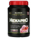 Протеїновий коктейль із високим вмістом білка, Hexapro, High-Protein Lean Meal, ALLMAX, уповільненого вивільнення, смак полуниці, 907 г