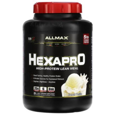 Протеиновый коктейль высокобелковый медленного высвобождения, ALLMAX Hexapro High-Protein Lean Meal, вкус французская ваниль 2.27 кг