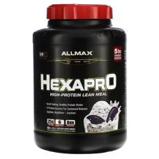 Протеиновый коктейль высокобелковый медленного высвобождения, ALLMAX Hexapro High-Protein Lean Meal, вкус печенье и крем 2.27 кг