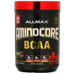 Аминокислоты BCAA, ALLMAX AMINOCORE BCAA, вкус фруктовый пунш 315 г