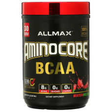 Аминокислоты BCAA, ALLMAX AMINOCORE BCAA, вкус арбуз 315 г