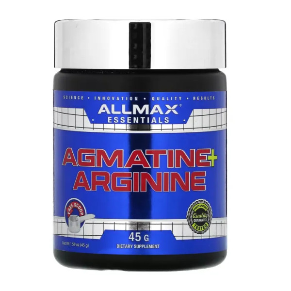 Агматин + аргінін, Agmatine + Arginine, ALLMAX, 45 г