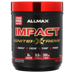 Передтренувальний комплекс IMPACT IGNITER XTREME Pre-Workout ALLMAX, смак фруктовий пунш 360 г