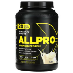 Сывороточный протеин для набора мышечной массы, ALLMAX Sport ALLPRO Advanced Protein, вкус ваниль 1453 г