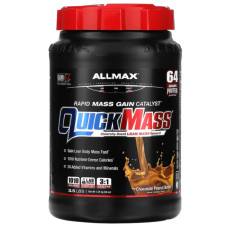 Гейнер для швидкого набору маси повільного вивільнення, ALLMAX Quick Mass Rapid Mass Gain Catalyst, смак шоколадна арахісова олія 1.59 кг
