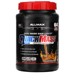 Гейнер для швидкого набору маси повільного вивільнення, ALLMAX Quick Mass Rapid Mass Gain Catalyst, смак шоколадна арахісова олія 1.59 кг