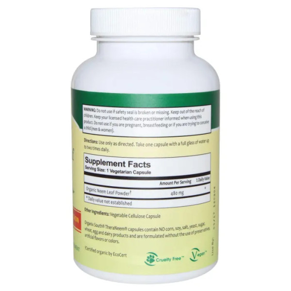 Нім, Neem Leaf, Organix South, 120 капсул
