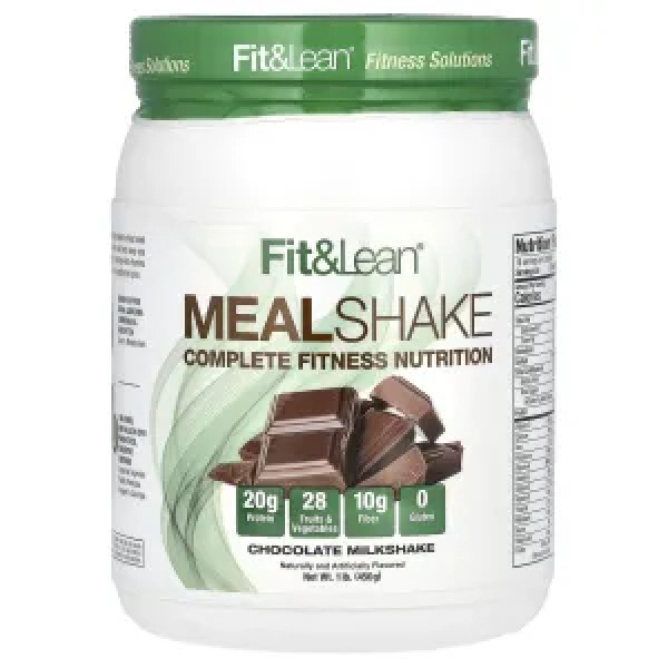 Замінник харчування, Meal Shake, Fit & Lean, смак шоколадний молочний коктейль, 450 г