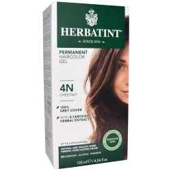 Краска для волос 4N, Herbatint Haircolor Gel, 135 мл, каштановый