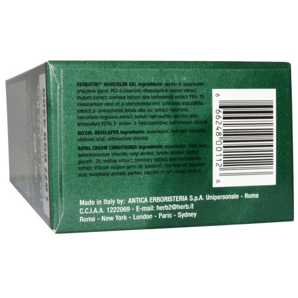 Фарба для волосся, Haircolor Gel, Herbatint, 6D, золотистий світло-русявий, 135 мл.