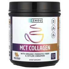 MCT колаген, ваніль та кориця, Zhou Nutrition MCT Collagen, 379 г