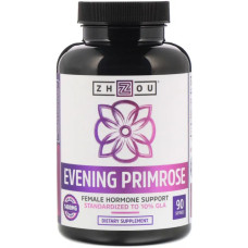 Примула вечірня 1300 мг, Zhou Nutrition Evening Primrose, 90 гелевих капсул