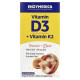 Вітамін D3 органік + вітамін K2, Organic D3 + Vitamin K2, Enzymedica, органік, 60 капсул