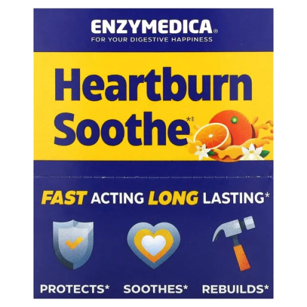 Засіб від печії, Heartburn Soothe, Enzymedica, 6 пляшечок по 60 мл