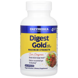 Ферменти для травлення, Enzymedica Digest Gold with ATPro, 120 капсул