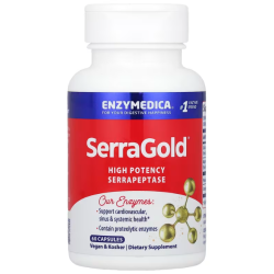 Серрапептаза для серця, Enzymedica High Activity Serrapeptase, 60 капсул