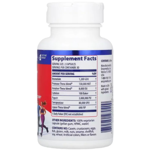 Серрапептаза для суглобів, Repair Gold, Enzymedica, 60 капсул