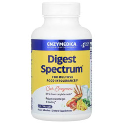 Ферменты при пищевой непереносимости, Enzymedica Digest Spectrum, 240 капсул