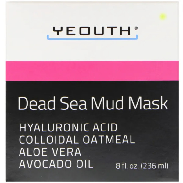 Маска з брудом Мертвого моря, Dead Sea Mud Mask, Yeouth, 236 мл