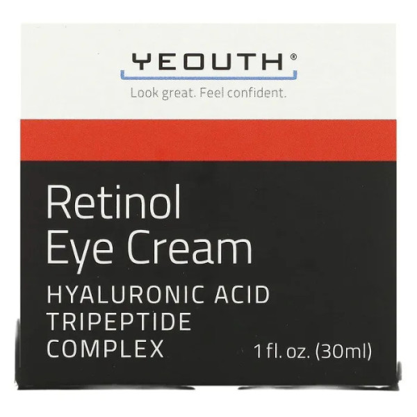 Крем для кожи вокруг глаз с ретинолом, Retinol Eye Cream, Yeouth, 30 мл