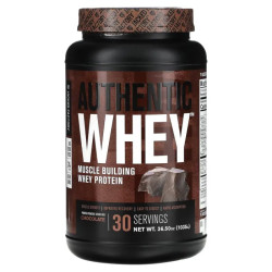 Сироватковий протеїн для набору маси, Muscle Building Whey Protein Jacked Factory Authentic Whey, смак шоколад, 1035 г