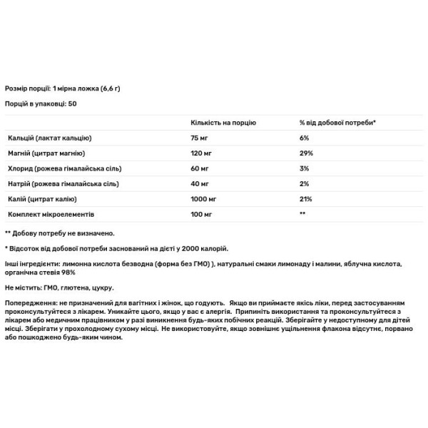 Кето-електроліти, Hydration Keto Electrolyte, Dr. Berg's, порошок, смак малини та лимона, 330 грам