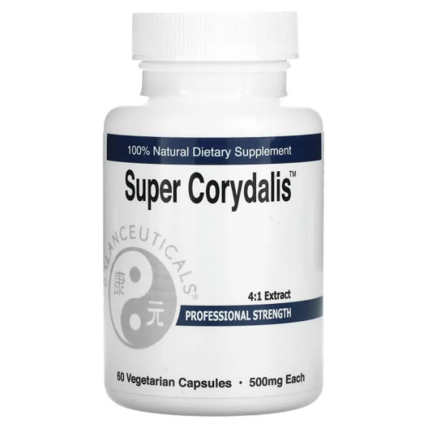 Хохлатка, Super Corydalis, Balanceuticals, для професійного застосування, 60 вегетаріанських капсул (500 мг у капсулі)