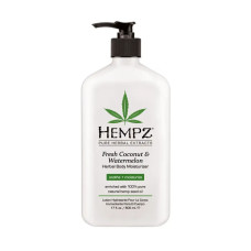 Зволожуючий лосьйон для тіла, свіжий кокос та кавун, Hempz Fresh Coconut & Watermelon Herbal Body Moisturizer, 500 мл