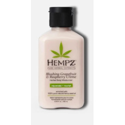 Увлажняющий лосьон для тела, грейпфрут и малина, Hempz Blushing Grapefruit & Raspberry Creme Herbal Body Moisturizer, 66 мл