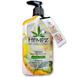 Увлажняющий лосьон для тела, сладкие цветы и бананы, Limited-Edition Summer Original Herbal Body Moisturizer Hempz, 500 мл
