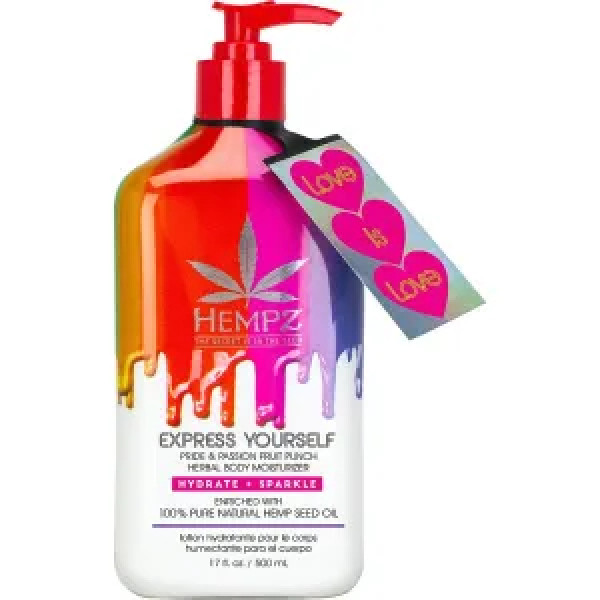 Зволожуюче лосьйон для тіла, Express Yourself Pride & Passion Fruit Punch, Hempz, 500 мл.