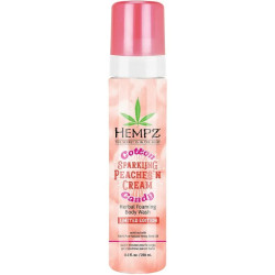 Пенный гель для душа, персики и сливки, Hempz Cotton Candy Sparkling Peaches 'n Cream Herbal Foaming Body Wash, 250 мл
