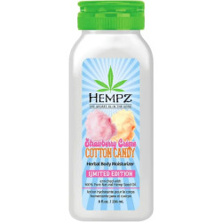 Увлажняющий лосьон для тела, сахарная вата с клубничным кремом, Hempz Body Sweetz Strawberry Creme Cotton Candy Herbal Body Moisturizer, 236 мл