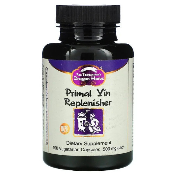 Збір тонізуючих трав, Primal Yin Replenisher, Dragon Herbs, 500 мг, 100 вегетаріанських капсул